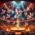 Unicorn Circus Spectacle: Vibrant Fantasy Performance