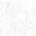 Unicorn Coloring Pages.