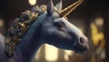 unicorn digital art illustration, Generative AI