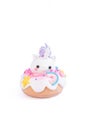 Unicorn donut on a white background. Gingerbread doughn