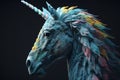 A unicorn with an eagle beak. Generative AI