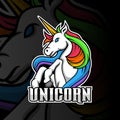 Unicorn Esport logo gaming template