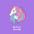 Unicorn family. Love. Magic. Dream 1