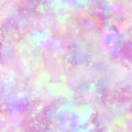 Unicorn Fantasy Galaxy Explosion Space Print in Pastel Colourway