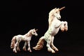 Unicorn figurine toys Royalty Free Stock Photo