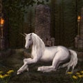 Unicorn in a glade