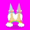 unicorn gnome twin rainbow 04