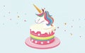Unicorn Happy Birthday Cake