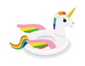 Unicorn inflatable float circle for swimming pool