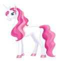 Unicorn isolated on white background. Vector illustration.