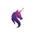 Unicorn Logo icon vector illustration