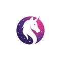 Unicorn Logo icon vector illustration