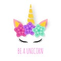 Unicorn paper art logo