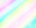 Unicorn rainbow background. Holographic sky in pastel color. Bright mermaid pattern in princess colors. Vector illustration. Royalty Free Stock Photo