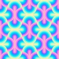 Unicorn rainbow stripes pattern. Neon pastel rainbow illustration. Seamless vector background. Mermaid scales pattern Royalty Free Stock Photo