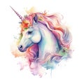 Unicorn in rococo fashion Enchanting illustrations Magical creatures