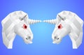 The unicorn`s head Royalty Free Stock Photo