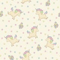 Unicorn seamless pattern Royalty Free Stock Photo