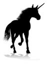 Unicorn Silhouette Horned Horse