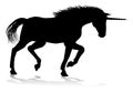 Unicorn Silhouette Horned Horse Royalty Free Stock Photo