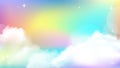 Unicorn Sky Colorful Gradient