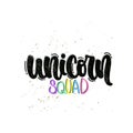 Unicorn squad lettering