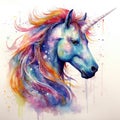 Unicorn. Unicorn watercolor illustration Magical Unicorn . Unicorn T-Shirt print Royalty Free Stock Photo