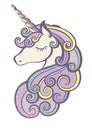 Head portrait horse sticker