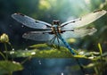 Enchanted Dragonfly Ballet: Macro in Blue and Turquoise