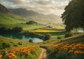Valley Wanderlust: Path Through Mountainous Shire
