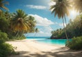 Beauty along the Azure Shoreline: Hawaiian Beach Serenity