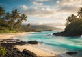 Azure Shoreline: Hawaiian Beach Serenity