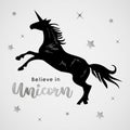 Unicorns Horse Cute Dream Fantasy Cartoon Character Vector Illustration