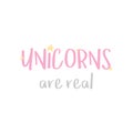 Unicorns are real vector writing