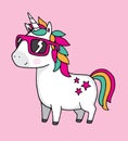 A cool Unicorn wearing sunglasses