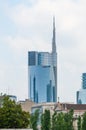 Unicredit Tower. The tallest buildi Royalty Free Stock Photo