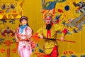 Unidentified actors of the Beijing Opera Troupe Royalty Free Stock Photo