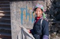 Unidentified Black Hmong tribe woman. Sapa. Vietnam