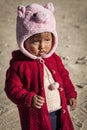 Unidentified Bolivian child on Isla del Sol, on the Titicaca lake, the largest highaltitude lake in the world 3808 mt - Bolivia