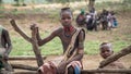 Unidentified boy from the tribe of Hamar in the Omo Valley of Ethiopia