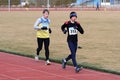 Unidentified boys at the 5,000 meters race walk