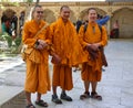 Unidentified buddhist monk visiting City Palace, Udaipur
