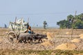 Unidentified Burmese peasant working in the field
