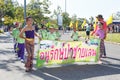 Unidentified children parade in annual sports day, Thailand