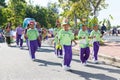 Unidentified children parade in annual sports day, Thailand