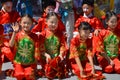 Unidentified children participating a the Chinese Culture Week