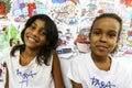 Unidentified children playing in school located in Favela Rocinha.