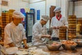 Unidentified Chinese Chef Cook and trade traditional food at Yuyuan Garden in Old City area in Shanghai