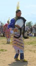 Unidentified female Native American dancer at the NYC Pow Wow in Brooklyn