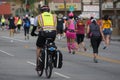 Unidentified firefighter in bicycle participating in the 30th LA